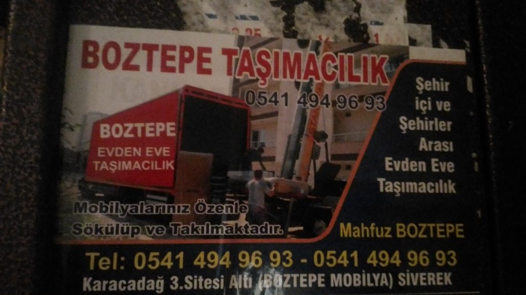 Boztepe Evden Eve Nakliyat