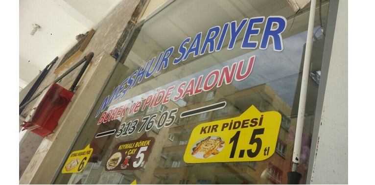 Meşhur Sarıyer Börek ve Pide Salonu